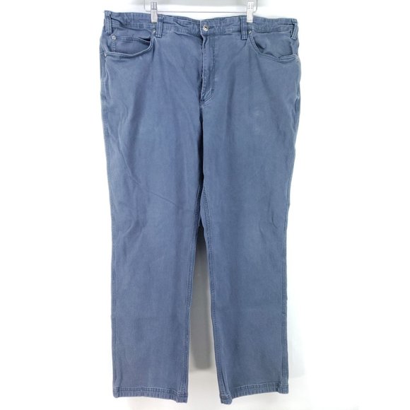 Duluth Trading Co Flex Fire Hose Pants Men's Size 44/34 Gray Gusseted - Picture 1 of 9